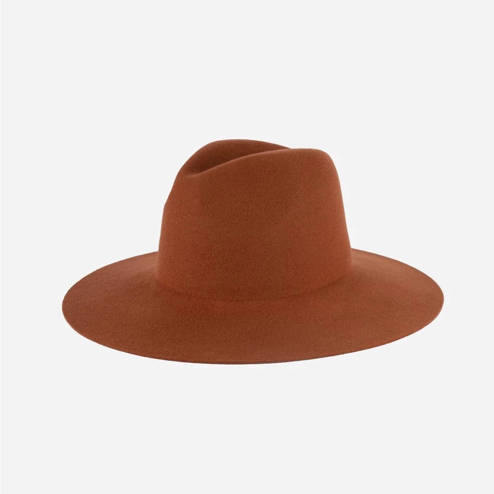 Gigi Pip Emma Wide Brim Fedora - Terracotta